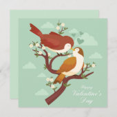 Niedlicher Valentinstag Feiertagskarte (Vorne/Hinten)