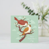 Niedlicher Valentinstag Feiertagskarte (Stehend Vorderseite)