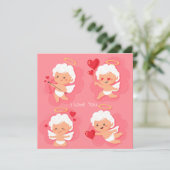 Niedlicher Valentinstag Feiertagskarte (Stehend Vorderseite)