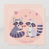 Niedlicher Valentinstag Feiertagskarte (Vorne/Hinten)