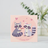 Niedlicher Valentinstag Feiertagskarte (Stehend Vorderseite)