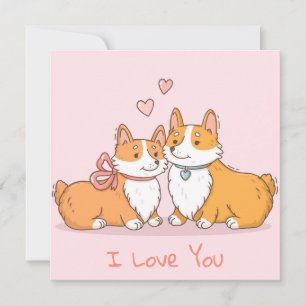 Niedlicher Valentinstag Feiertagskarte