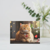 Niedlicher Valentinstag Feiertagspostkarte (Stehend Vorderseite)