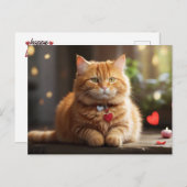 Niedlicher Valentinstag Feiertagspostkarte (Vorne/Hinten)