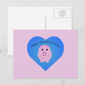 Niedlicher Valentinstag Feiertagspostkarte (Vorne/Hinten)