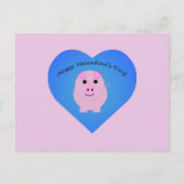 Niedlicher Valentinstag Feiertagspostkarte (Vorderseite)
