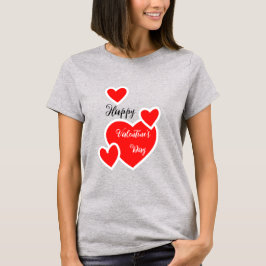 Niedlicher Valentinstag Frauenherz T-Shirt