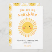 Niedlicher Valentinstag für gelbe Sonnenschutzmitt (Vorne/Hinten)