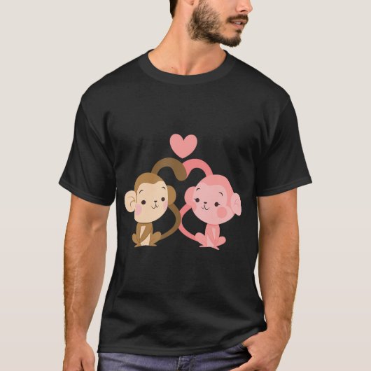 Niedlicher Valentinstag für Mädchenjunge T-Shirt (Vorderseite)