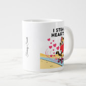 Niedlicher Valentinstag für Paare und Freunde Jumbo-Tasse (Vorderseite Rechts)