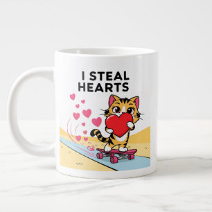 Niedlicher Valentinstag für Paare und Freunde Jumbo-Tasse