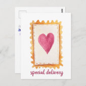 Niedlicher Valentinstag für Sonderlieferungen Postkarte (Vorne/Hinten)