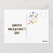 Niedlicher Valentinstag für Sonderlieferungen Postkarte (Rückseite)