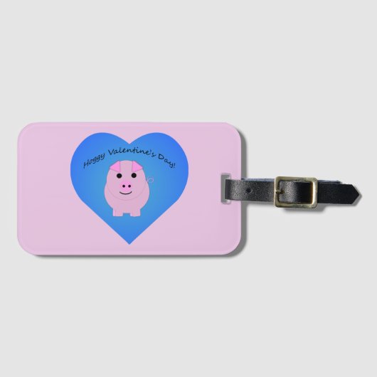 Niedlicher Valentinstag Gepäckanhänger (Vorderseite (Horizontal))