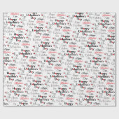 Niedlicher Valentinstag Geschenkpapier (Flach)