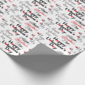 Niedlicher Valentinstag Geschenkpapier (Ecke)