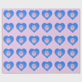 Niedlicher Valentinstag Geschenkpapier (Flach)