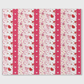 Niedlicher Valentinstag Geschenkpapier (Flach)