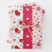Niedlicher Valentinstag Geschenkpapier Set (Beispiel)