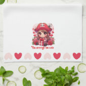 Niedlicher Valentinstag Geschirrtuch (Gefaltet)