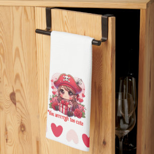 Niedlicher Valentinstag Geschirrtuch