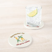 Niedlicher Valentinstag Getränkeuntersetzer (Seite)