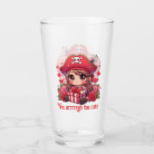 Niedlicher Valentinstag Glas (Rückseite)