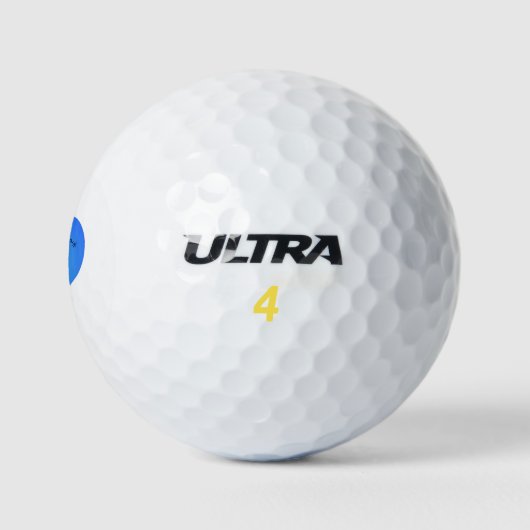 Niedlicher Valentinstag Golfball (Logo)