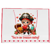 Niedlicher Valentinstag Große Geschenktüte (Rückseite)