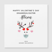 Niedlicher Valentinstag Großtochter Hearts Magnet (Vorderseite)