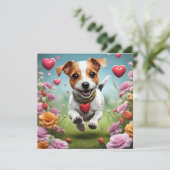 Niedlicher Valentinstag Grußkarte (Stehend Vorderseite)
