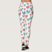 Niedlicher Valentinstag Herzliche Leggings (Rückseite)