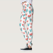 Niedlicher Valentinstag Herzliche Leggings (Links)