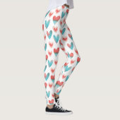 Niedlicher Valentinstag Herzliche Leggings (Rechts)