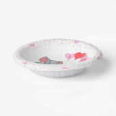 niedlicher Valentinstag I Liebe Herz Pappteller (Gewinkelt)