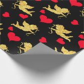 Niedlicher Valentinstag im Schwarzwald Geschenkpapier (Ecke)