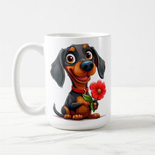 Niedlicher Valentinstag Kaffeetasse (Links)