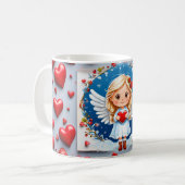 Niedlicher Valentinstag Kaffeetasse (Vorderseite Links)