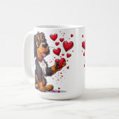 Niedlicher Valentinstag Kaffeetasse (Vorderseite Links)