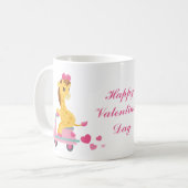 Niedlicher Valentinstag Kaffeetasse (Vorderseite Links)