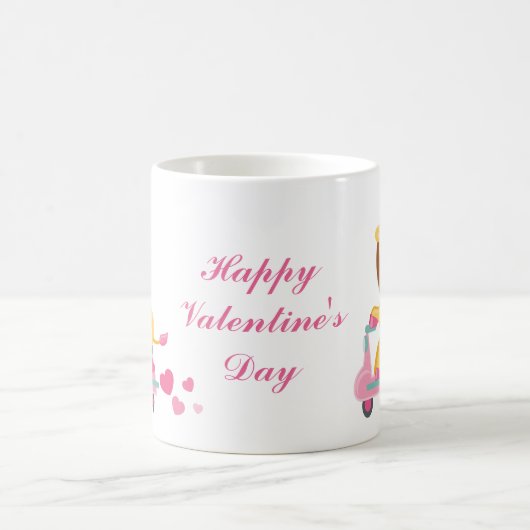 Niedlicher Valentinstag Kaffeetasse (Mittel)