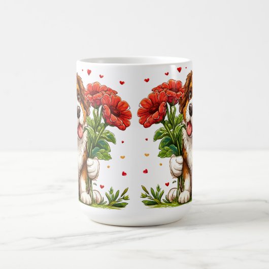 Niedlicher Valentinstag Kaffeetasse (Mittel)