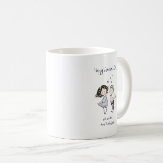 Niedlicher Valentinstag Kaffeetasse (VorderseiteRechts)