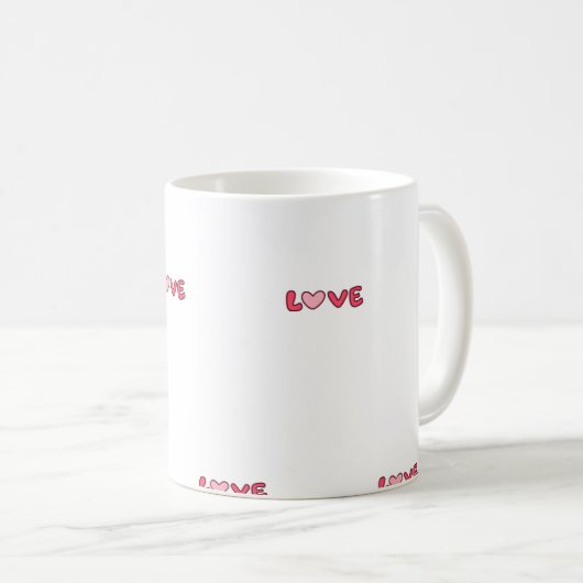 Niedlicher Valentinstag Kaffeetasse (VorderseiteRechts)