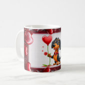 Niedlicher Valentinstag Kaffeetasse (Vorderseite Links)