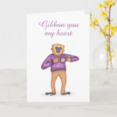 Niedlicher Valentinstag Karte (Gelbe Blume)