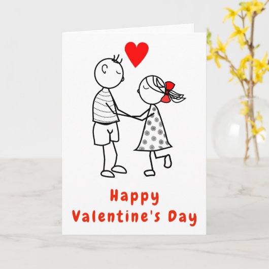 Niedlicher Valentinstag Karte (Gelbe Blume)