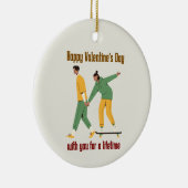 Niedlicher Valentinstag Keramik Ornament (Rechts)