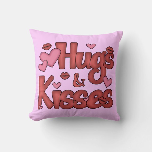 Niedlicher Valentinstag Kissen (Vorderseite)