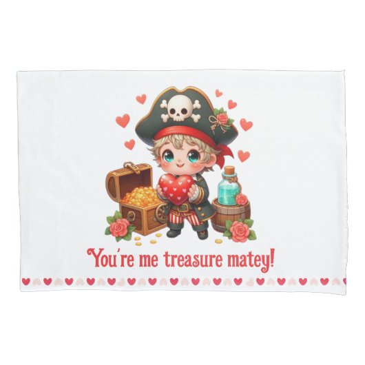 Niedlicher Valentinstag Kissenbezug (Vorderseite)